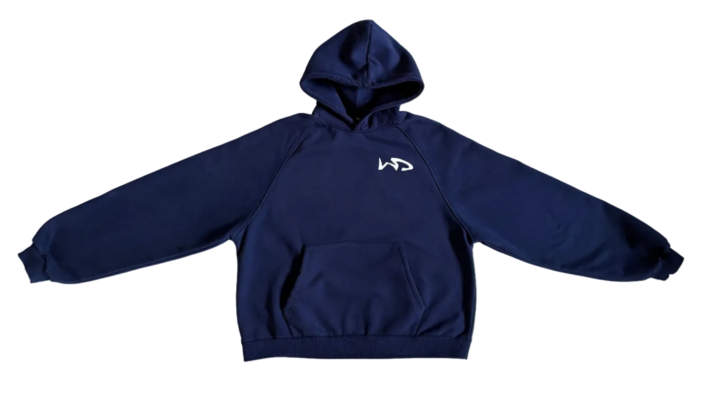 WANDERED NAVY BLUE TRACKSUIT (HOODIE + SWEATPANTS)